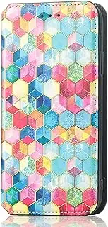 [YBROY] Case for Samsung Galaxy M14 4G, Magnetic Flip Leather Premium Wallet Phone Case, with Card Slot and Folding Stand, Case Cover for Samsung Galaxy M14 4G.(Magic Space)