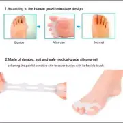 1 Pair Toe Separator Soft Stretchy Reusable Toe Spacer Bunion Corrector For DP3