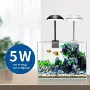 360º Aquarium Fish Tank Clip-on Clamp Light Lamp Lighting USB Small Black White