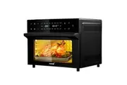 Maxkon Air Fryer Large Convection Oven Electric Digital Toaster Big Air Cooker Oil Free 1800W 30L Dual Cook Function Black