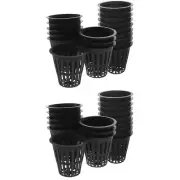100 Pcs Net Cup Flower Nursery Pots for Garden Indoor Planting Balcony
