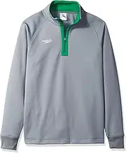 [Speedo] Unisex-Adult Sweatshirt 3/4 Zip Pull Over Team Warm Up