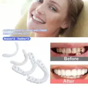 False Snap On Bottom/Upper Lower False Teeth Dental Veneers Dentures Fake Tooth