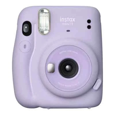 Fujifilm Instax Mini 11 Camera Lilac Purple + 10 Fuji Film+Top Accessory Bundle