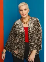 Taking Shape TS Velour Leopard Animal Jacket Cardi Cardigan RRP$199 16 18 L XL