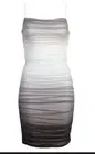 Dress the Population Dylan Ruched Ombre Bodycon Dress Black Multi, XXL, NWT