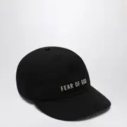 [Fear of God] Eternal Black Baseball Cap One size Black