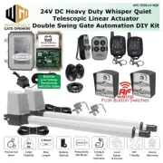 APC Double Swing Gate Automation Kit. 24v LV Gate Opener w Wireless Push Buttons