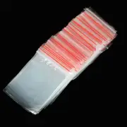 200 PCS Resealable Zip Lock Plastic Bags 50mm x 75mm - Free Post