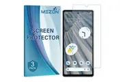 [Set of 3] Google Pixel 7a (6.1) Anti-Glare Matte Screen Protector Film by MEZON Case Friendly, Shock Absorption (Pixel 7a, Matte)