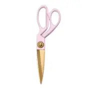 Multipurpose Scissors with Painted Enamel Handles and Gold Stainless Steel Bl...