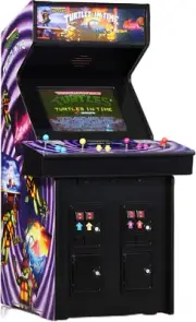 Quarter Arcades Official TMNT Turtles in Time 1/4 Sized Mini Arcade Cabinet by N