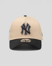 [New Era] New Era Men's New York Yankees 9Forty A-Frame Snapback Cap in Camel/Black/Grey One Size Camel/Black/Grey
