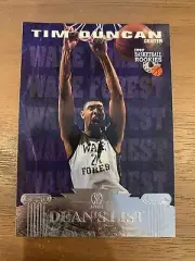 Tim Duncan RC 1997-98 Score Board Basketball Rookies Dean's List Card!