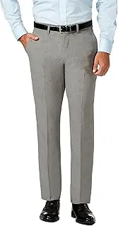 [Haggar] Men's J.m 4-Way Stretch Superflex Waist Slim Fit Flat Front