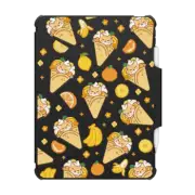iPad Pro 12.9-inch (5th/6th gen) Impact Folio Case Cute Shiba Inu Crepe with Orange Ice Cream & Banana Pine Apple - Kawaii Dog Cartoon Puppy with Fruit