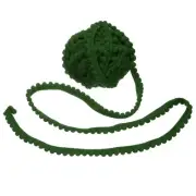 8.5 Yards Pom Pom Trim Ribbon, 0.5" Wide Army Green Ball Fringe Trim for DIY
