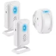 Wireless Motion Sensor Detector Alarm Security Door Bell Chime 1Sensor+2Receiver