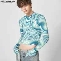 在飛比找蝦皮商城優惠-INCERUN Men's Fashion Ripple P