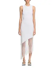 Sandro Fringed Crochet Maxi Dress