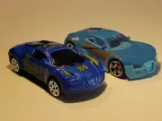 LOT 3 INCH 2005 Bugatti Veyron Fast Lane & Unbranded 1/64 Diecast Mint Loose