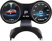 Car LCD Instrument Cluster Multimedia Digital Dashboard，Compatible for Tesla Model 3 / Model Y Head-up Display Panel Gauges(for Model Y)