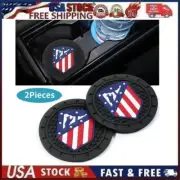 2 pk Atlético Madrid Fans Car Cup Mat Car Drink Holder Insert Coaster Set S1
