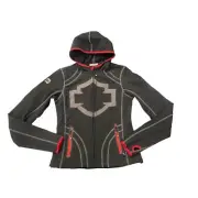 Harley Davidson Riding Gear Softshell Zip Hooded Jacket Womens XS New With Tags
