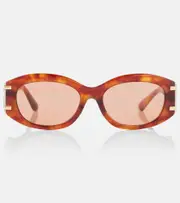 [Dolce & Gabbana] Dolce & Gabbana DG oval sunglasses One Size brown