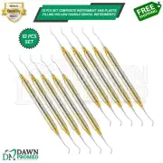 10 Pcs Composite Instrument #A6 Plastic Filling Hollow Handle Dental German Gr