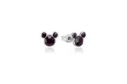 Couture Kingdom Disney Mickey Mouse Birthstone SS 12mm Stud Earrings Febuary