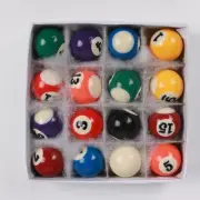 16x Mini Billiard Pool Balls Pool Table Balls Portable Kids Toy Gift Complete