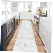 Moroccan Kitchen Runner Rugs Non Skid Washable - 2x10 Runner Rug Non-Slip