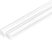 uxcell 2pcs Acrylic Square Rods 3/8" x 12" Clear Acrylic Dowel Rods Sticks Acrylic Plastic Sticks Strip for DIY Crafts Lighting Gardening Decorations - 10mm x 300mm
