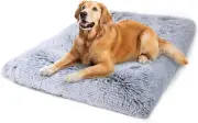 Dog Bed, Extra Large, Plush Soft Pet Beds for XL Dogs, Crate Pad, Washable, 41L