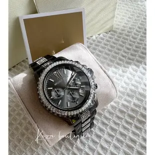 michael kors mk6974 鐵灰 水鑽 三眼計時 42mm Mk手錶 Mk男錶 Mk錶