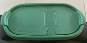 New Tupperware Modular Mates Oval Dual Pour Seal Replacement Lid Hunter green