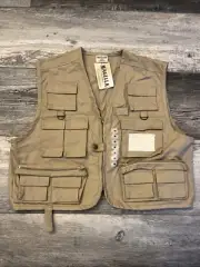 Magellan Sportswear Fly Fishing Vest Khaki Medium NWT