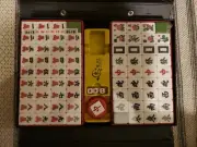 Portable Mah Jong Game Set with Black Case - Set of 144 Tiles - New