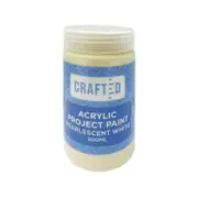 Crafted 300ml White Pearlescent Project Paint
