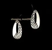 Lia Sophia "Venta" Silver Tone Filigree Drop Earrings