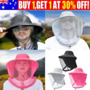 Mosquito Insect Head Net Mesh Protector Hat Fly Bee-Bug Outdoor Fishing Camping