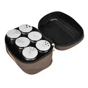 Set of 6 Seasoning Jars Portable Storage Bag Dry Condiment Dispenser Fit for
