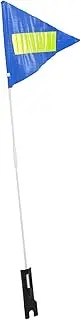 Gogogmee Cycling Tail Flag 1 Set of Bike Flag with Pole Fiberglass Construction Bike Safety Advertising Flag for Holidays Matches