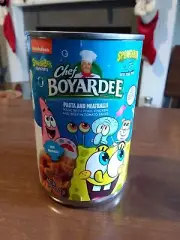 2019 Spongebob Squarepants Chef Boyardee Pasta And Meatballs 15 Oz. Can Unopened