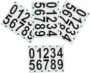 NULYLU 4 Sheet Reflective Number Decals Self Adhesive Address Stickers for Mailbox Window Door and Cars Durable Versatile House Number Labels