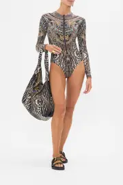 ZIP FRONT PADDLE SUIT CAT WORSHIP