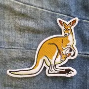 Kangaroo Joey Australia Travel Iron On Patch Destination Souvenir Gift