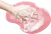 Foot Scrubber Mat, Wall-Mounted Back Washer Pad - Indoor and Outdoor Foot and Back Washer and Massager Mat, for Shower Bathtub Hotel