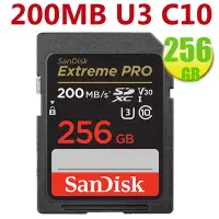 在飛比找Yahoo!奇摩拍賣優惠-SanDisk 256GB 256G SDXC【200MB/